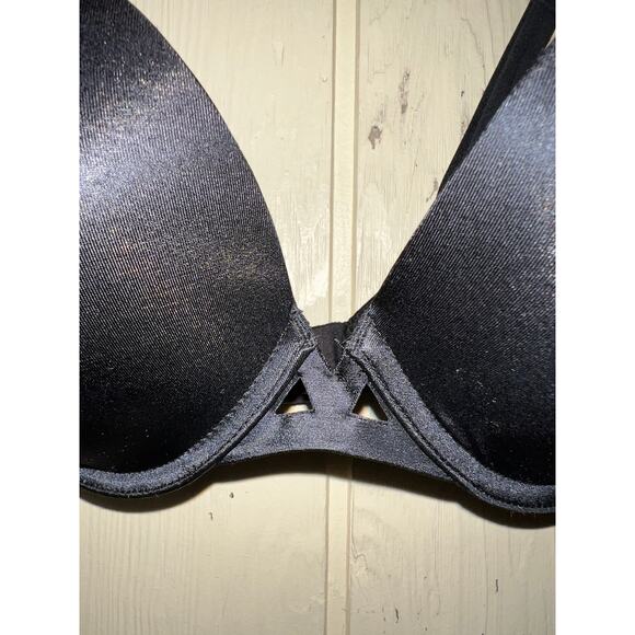 34DDD Victoria's Secret Bra Very Sexy Padded Push Up Black Underwire Va Va Voom - Picture 2 of 6